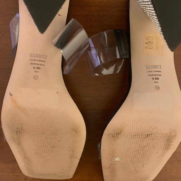 Schutz Sandals Rhinestone Heel - Picture 3 of 5